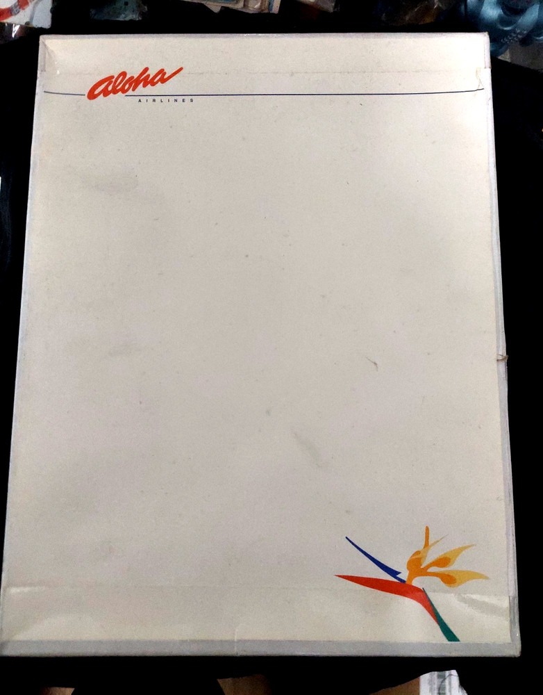 Aloha Airlines Logo Classic Crest natural white 8.5 x 11 Bond 24lb Paper