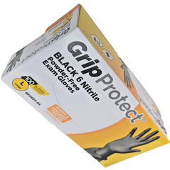 6 Mil BLACK Nitrile Powder-Free Exam Gloves Box of 100