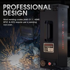 15lb Portable Welding Rod Oven 110V Temperature Controlled 85-300°F 14 In Rods