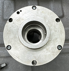 Hardinge Taper 6-1/4″ Bison 3 Jaw (2pc) Metal Lathe Chuck Poland Adjustru