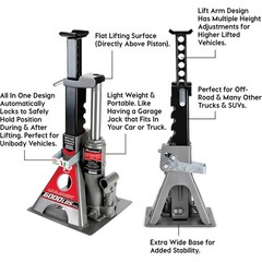 Powerbuilt 3-ton integrated jack, with a load capacity of 6000 pounds.