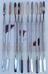 10 PCS DENTAL Cement Spatula, Double Ended, Mirror Finish German Stainless