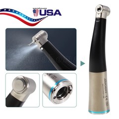 Dental Low Speed Handpiece Fiber Optic 1:1 Contra Angle Handpiece With LED Light