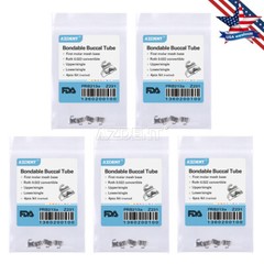 AZDENT Orthodontic Buccal Tubes 1st Molar Roth 022 Bondable Convertible Mesh