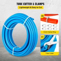 1/2″ 600ft 2 Coils 300′ Red & 300′ Blue PEX Tubing Certified Oxygen Barrier
