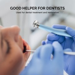 USA Dental LED E-generator High Speed Handpiece 3 Way Spray Push Button 2/4Holes