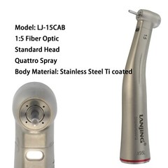 LANJING Dental Electric Handpiece 1:5 Fiber Optic Contra Angle Mini NSK E Type