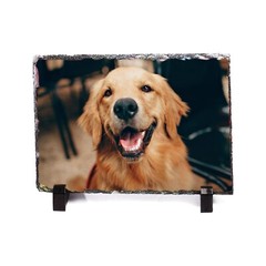 US 15Pack 7.87″x11.8″ Sublimation Photo Slate Rock Plaque Blanks w/ Holder Matte