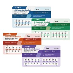 Dental Orthodontic Monoblock Braces Brackets Mini Roth/MBT 018/022 Hooks 3/345