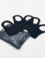 [5-Pack] Black Face Fashion Mask Washable Reusable Unisex Adult Mask US SELLER