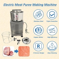 Stainless Steel Electric Meat Puree Making Machine 220V Meatball Beating Machine