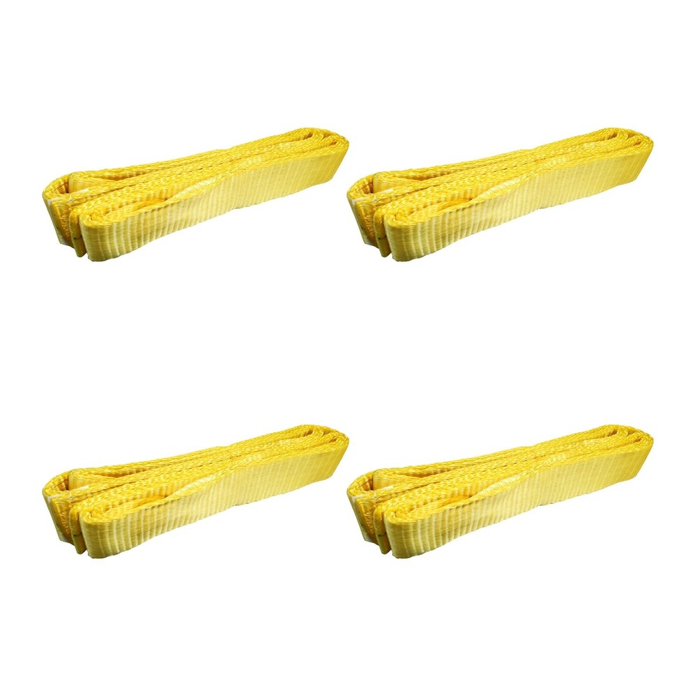 4 Pack 2″ x 6ft Twisted Eye Web Sling Lifting Strap Industrial 3100 lbs