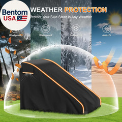 900D Mini Skid Steer Loader Cover, Heavy Duty Waterproof Mini Open Cab Skid Stee