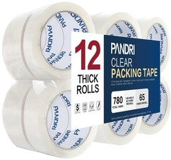 Packing Tape, 12 Rolls Heavy Duty Clear Packaging Tape for Shipping Packaging…