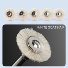 Dental Polishing Brush Wheel Goat Hair/Felt/Cotton – Contra Angle RA Latch Type