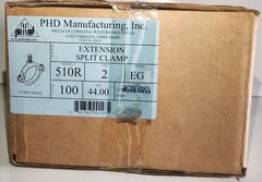 2″EXTENSION ESPLIT CLAMP GALVANIZED-SKU 510R-2″EG-PHD (ONLY SALE BOX OF 100 PCS)