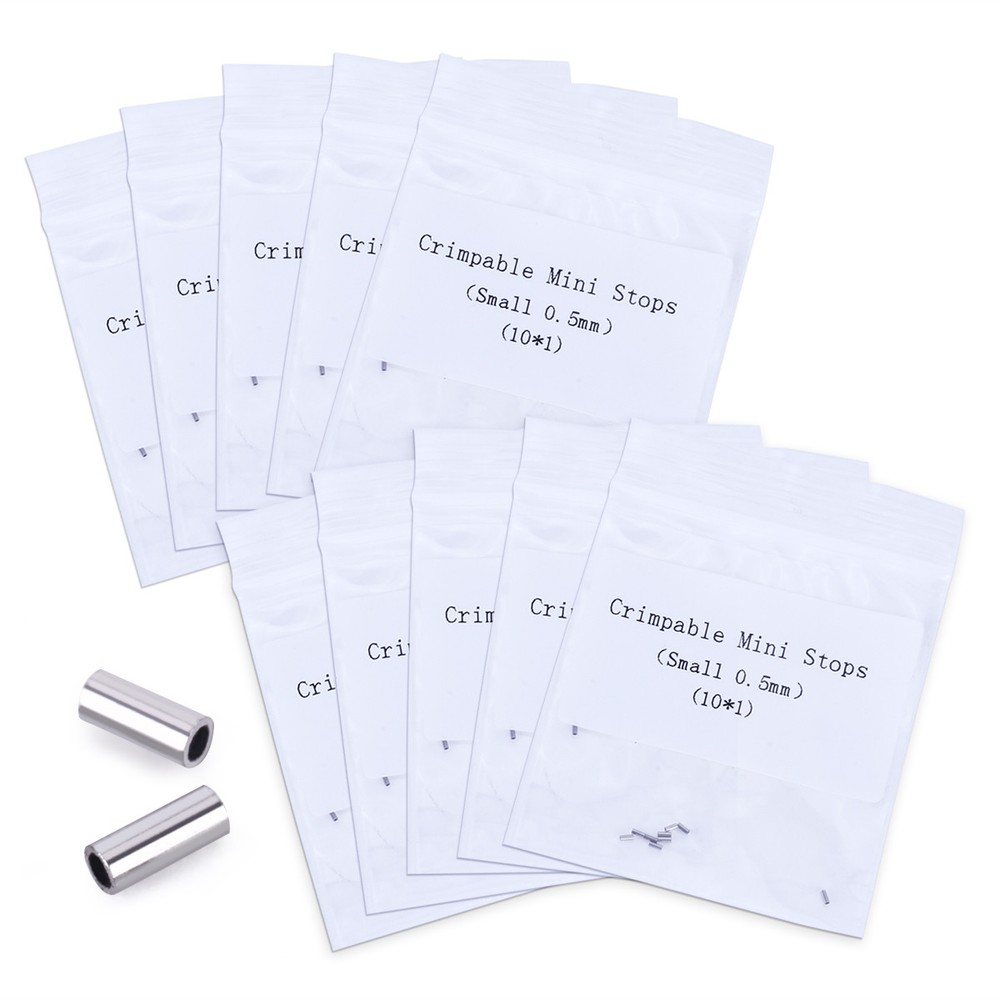 10pcs/Pack Orthodontic Dental Crimpable Hooks Crimpable Mini Stops 0.5mm & 0.8mm