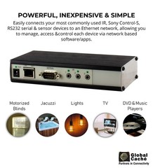 Global Caché GC-100-06 Network Adapter – Connects RS232 Serial and Infrared D…