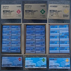 High Five Nitrile Examination Gloves Various Sizes – Powder-Free Textured