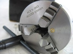 Precision Manual Lathe Chuck 3″, 3 Jaws, 5C Mount, Self-Centering 230-6003 -NEW-