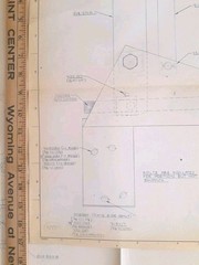 Set of 2 Oliver Corp. Factory Blueprints (1967 & 1980) – South Bend, IN Plant