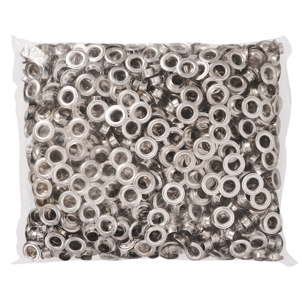 1000pcs #4 1/2″ Grommet Machine Grommets & Washers Banner Flag Nickel Eyelets