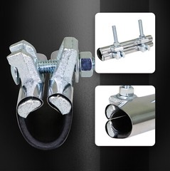 1 in. x 6 in. Long 2-Bolt IPS Pipe Repair Clamp, Stainless Steel