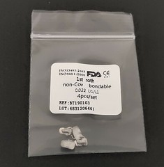 Dental Orthodontic Buccal Tube 1st/2nd Roth .022 Molar Bondable No-convertible