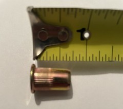 100pcs M8-1.25 Metric Yellow Zinc Rivet Nut Threaded Insert Nutsert-USA