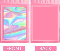Holographic Mylar Bags Smell Proof Food Storage Zip Seal Foil Pouch Candy Bag
