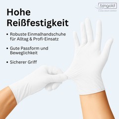 Bingold Disposable Gloves Latex 50PLUS, Natural L Cardboard Cleaning Gloves Gloves