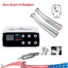 Dental Brushless LED Electric Micro Motor /1:5 Increasing Handpiece US