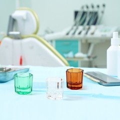 12PCS JMU Dental Glass Dappen Dishes Acrylic Crystal Cups Nails Assorted Colors