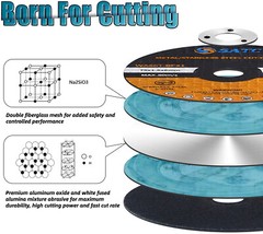 50 Pack 3 in Cut Off Wheels with 3/8″ Arbor Metal Cutting Disc Die Grinder Tool
