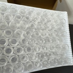 100pcs HPLC GC 2mL Autosampler Clear Vials Screw Caps PTFE Silicone Liner