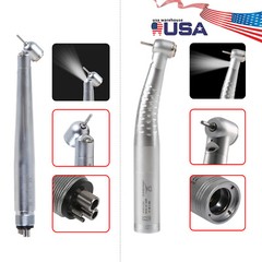 Dental 45° Angle/Standard Head LED E-generator / Fiber Optic Handpiece 4H 6Pin
