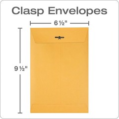 Clasp Envelopes, 6.5 x 9.5 Inch Brown Kraft Catalog Envelopes, for Mailing Sm…