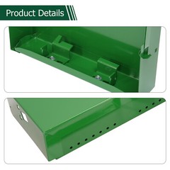 LH+RH Powder Coated Battery Box w/ Bracket For John Deere 4010 4020 4320 4520