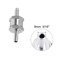 2 Pcs 8mm 5/16″ Fuel Non-Return One Way Check Valve Petrol Diesel Oil Aluminum