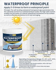 Waterproof Sealant 17.6Oz Clear, Transparent Waterproof Coating Water-Based Inv
