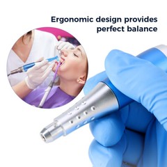 AZDENT Dental Hygiene Prophy Handpiece Air Motor 4HOLE 4:1 Nose Cone 360° Swivel