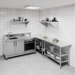 24 in. x 48 in. Stainless Steel Wall Shelf