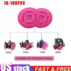 2091 P100 Particulate Filters 5000, 6000, 7000 and FF-400 Series 10-100PCS
