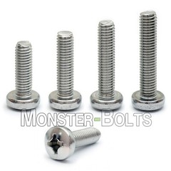 #10-24 Phillips Pan Head Machine Screws, 18-8 A2 Stainless Steel US SAE Coarse