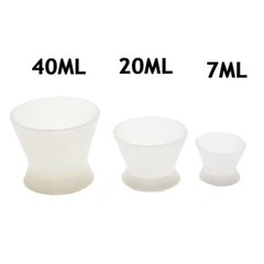 Dental Flexible Lab Silicone Dappen Dish Mixing Cup Suction Rubber No-Stick Bowl