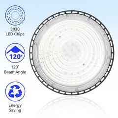 10Pack 200W UFO Led High Bay Light Warehouse Factory Commercial Industrial Light