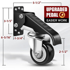 4Pack Retractable Workbench Casters Kit, Heavy Duty Workbenches Wheeels with 600