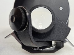 Zeiss Microscope Condenser with Flip Top Lens and Diaphragm.