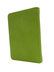 Address Book MINI 3×4″ Leather Cover 160 Tabbed Pgs Post Miniatures Bright Green