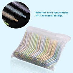 250-1000Pcs Disposable Dental Spray Nozzles Tips For 3-Way Air Water Syringe